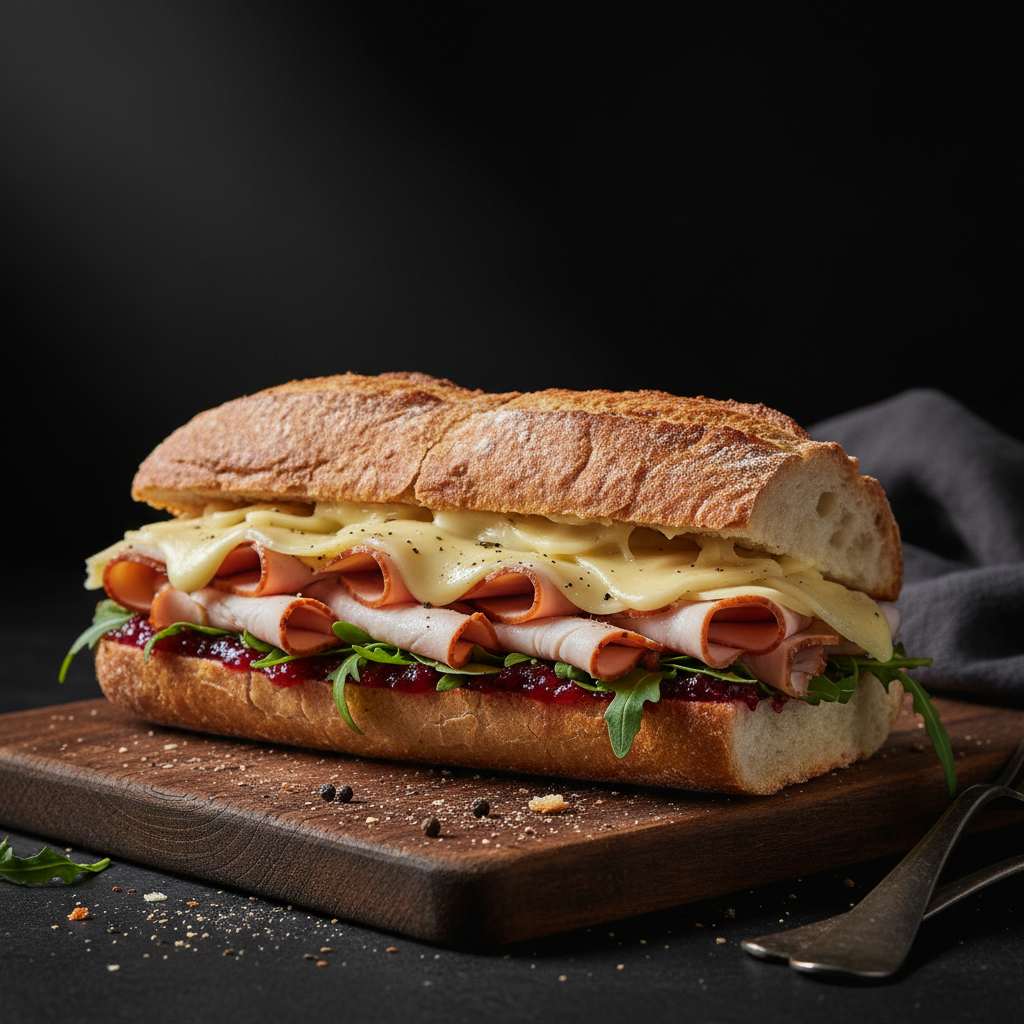 Ost & Kalkon Baguette